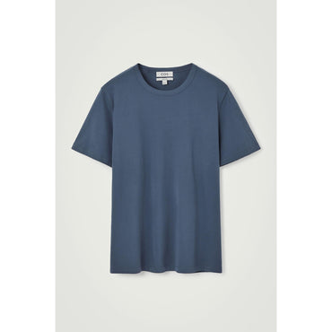 Men Regular Brushed-Cotton T-Shirt - Blue