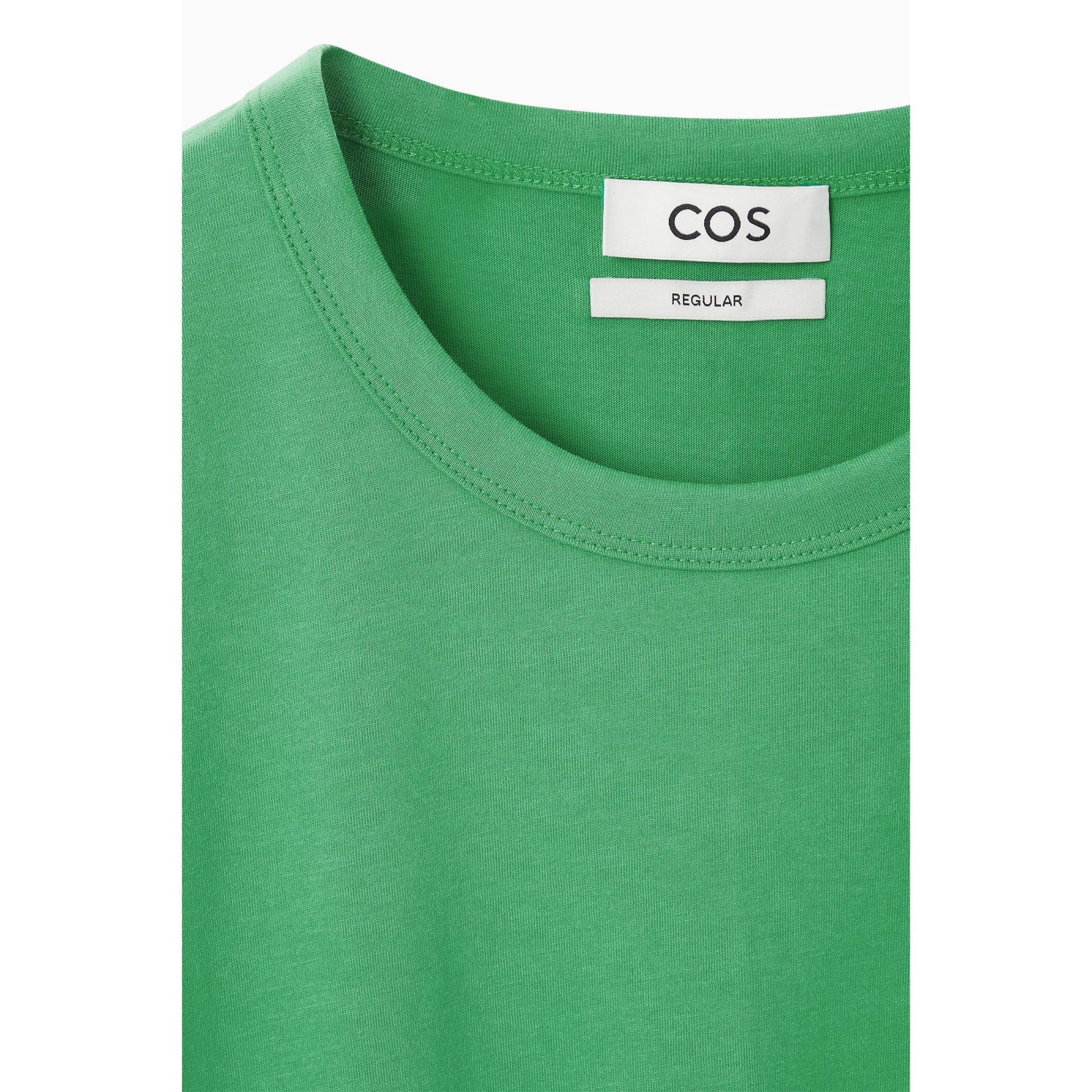 Men Regular Brushed-Cotton T-Shirt - Green