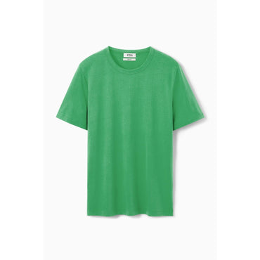 Men Regular Brushed-Cotton T-Shirt - Green