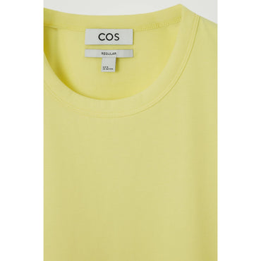 Men Regular Brushed-Cotton T-Shirt - Yellow
