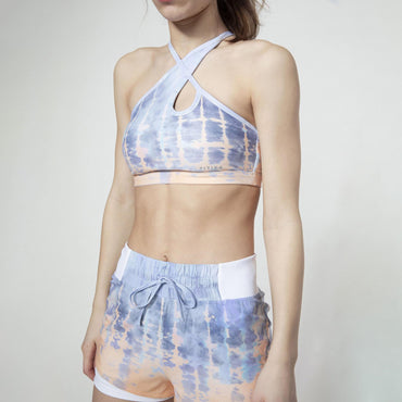 Titika Sky Light Impact Bra - Print Blue