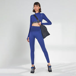 Titika Racer Cropped Top - Blue