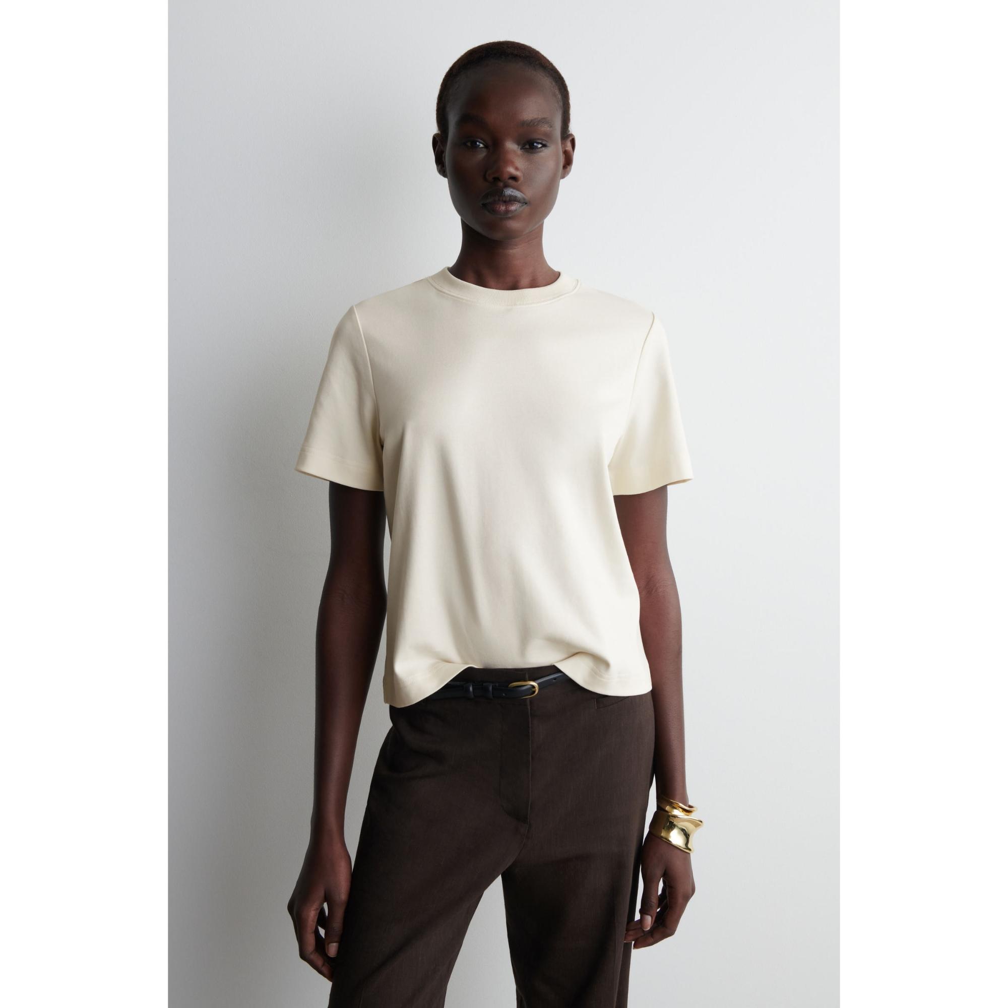 Women Clean Cut Regular T-Shirt - Beige