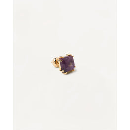 Suki Charoite Single Earring