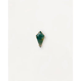 Akiro Moss Agate Single Earring