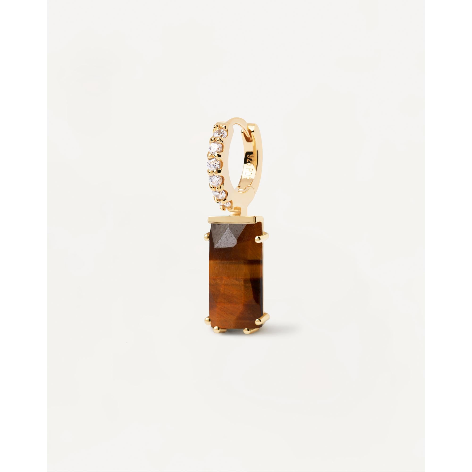 Kaori Tiger Eye Single Earring