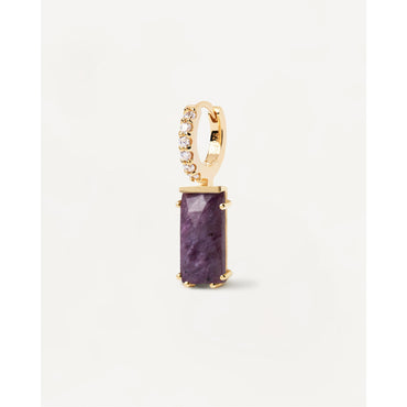 Kaori Charoite Single Earring