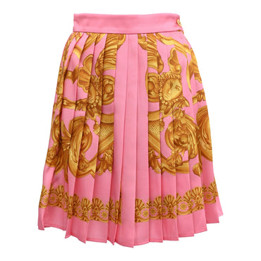 Women Skirt - Pastel Pink+Gold