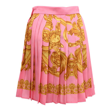 Women Skirt - Pastel Pink+Gold
