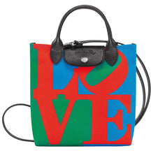 Longchamp x Robert Indiana Toile Top Handle Bag - Red