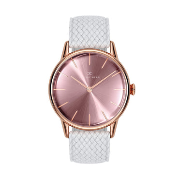 Serenity Ash & Orchid Rose Gold  Perlon - 32mm