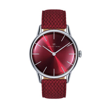 Serenity Burgundy Silver Perlon - 32mm