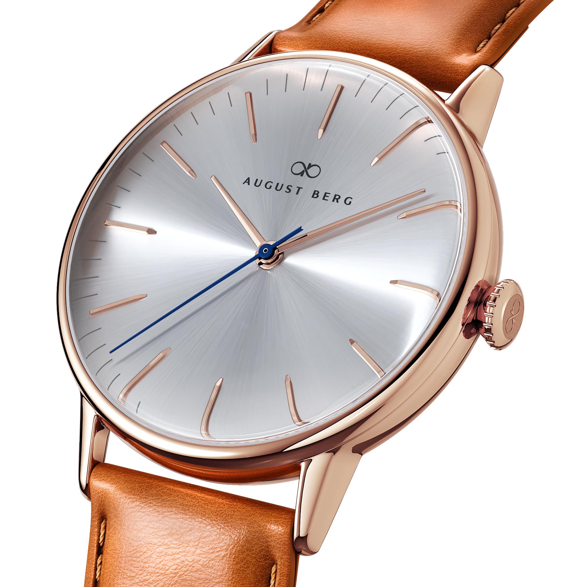 Serenity Simply Rose Gold  Leather - 40mm