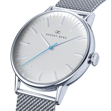 Serenity Classic Dot Silver Perlon - 40mm