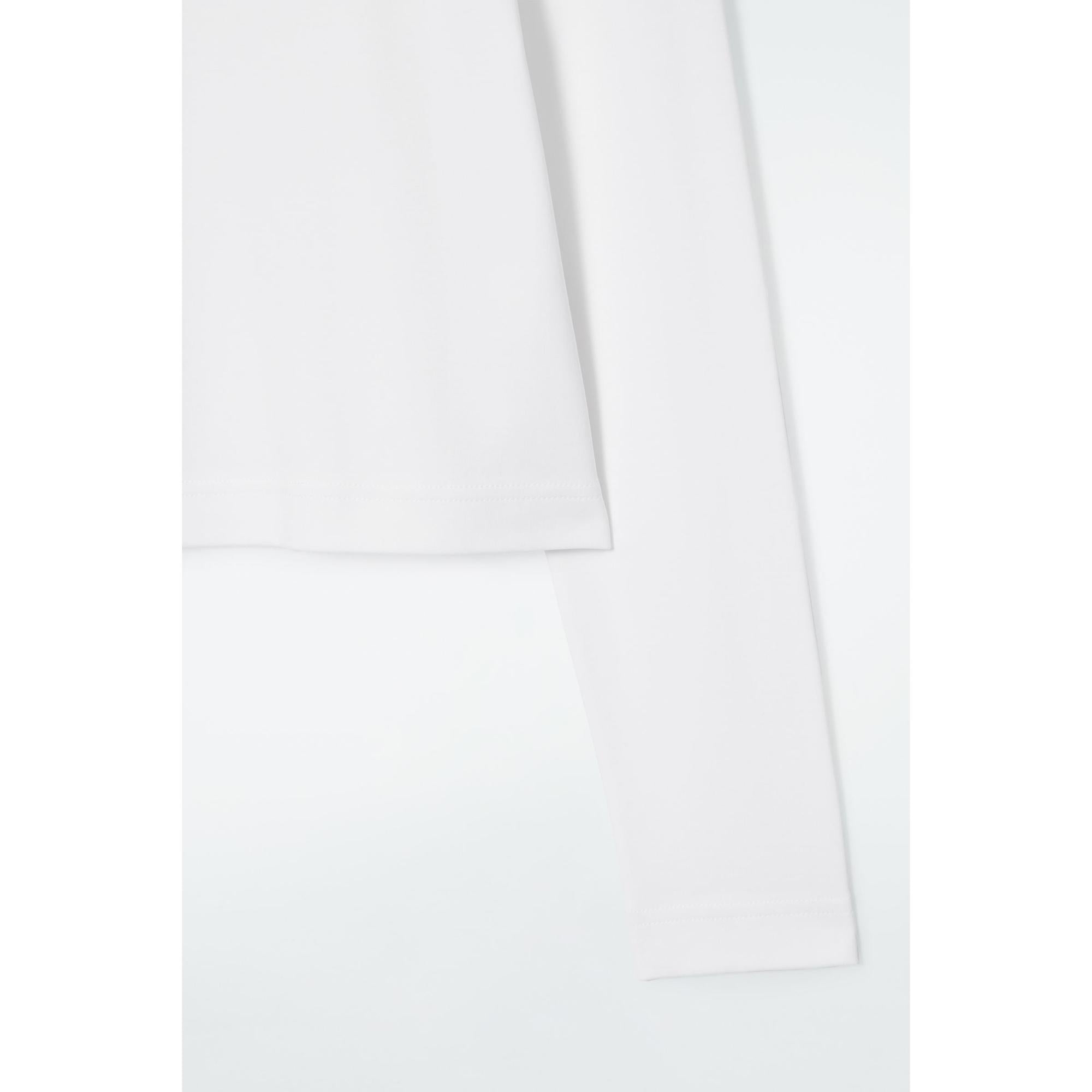 Women Clean Cut Regular Long-Sleeved T-Shirt - White
