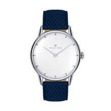 Serenity Classic Dot Silver Deep Blue Perlon - 32mm