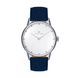 Serenity Classic Dot Silver Deep Blue Perlon - 32mm