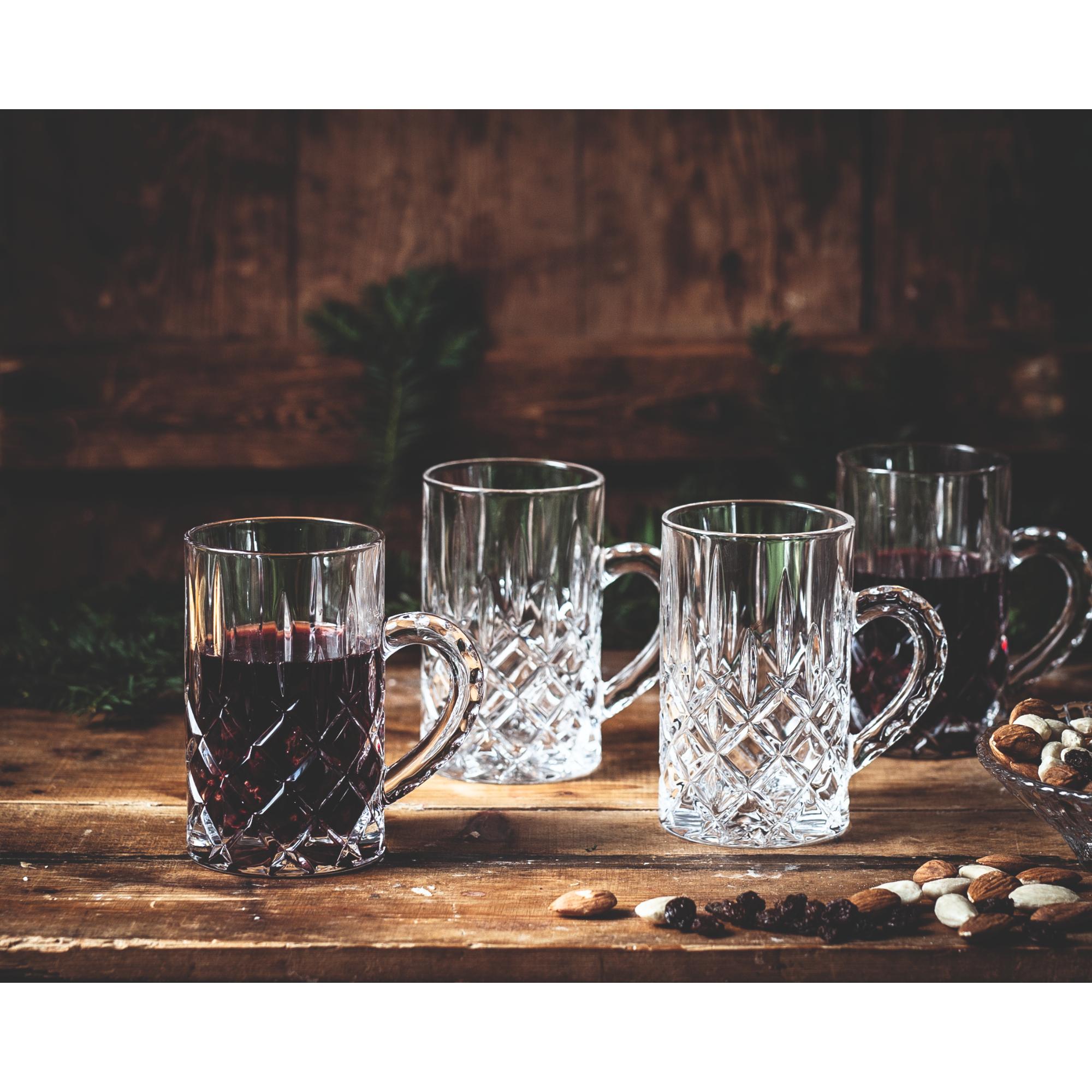 Nachtmann 4pc Lead Free Crystal Glogg/Mulled Wine Mug Set - 250ml