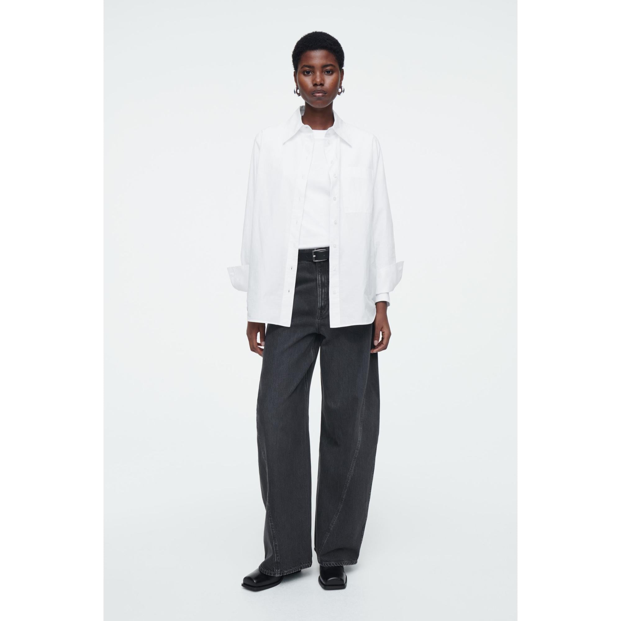 Women Oversized Tailored Shirt - White