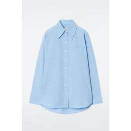Women Oversized Tailored Shirt - Blue