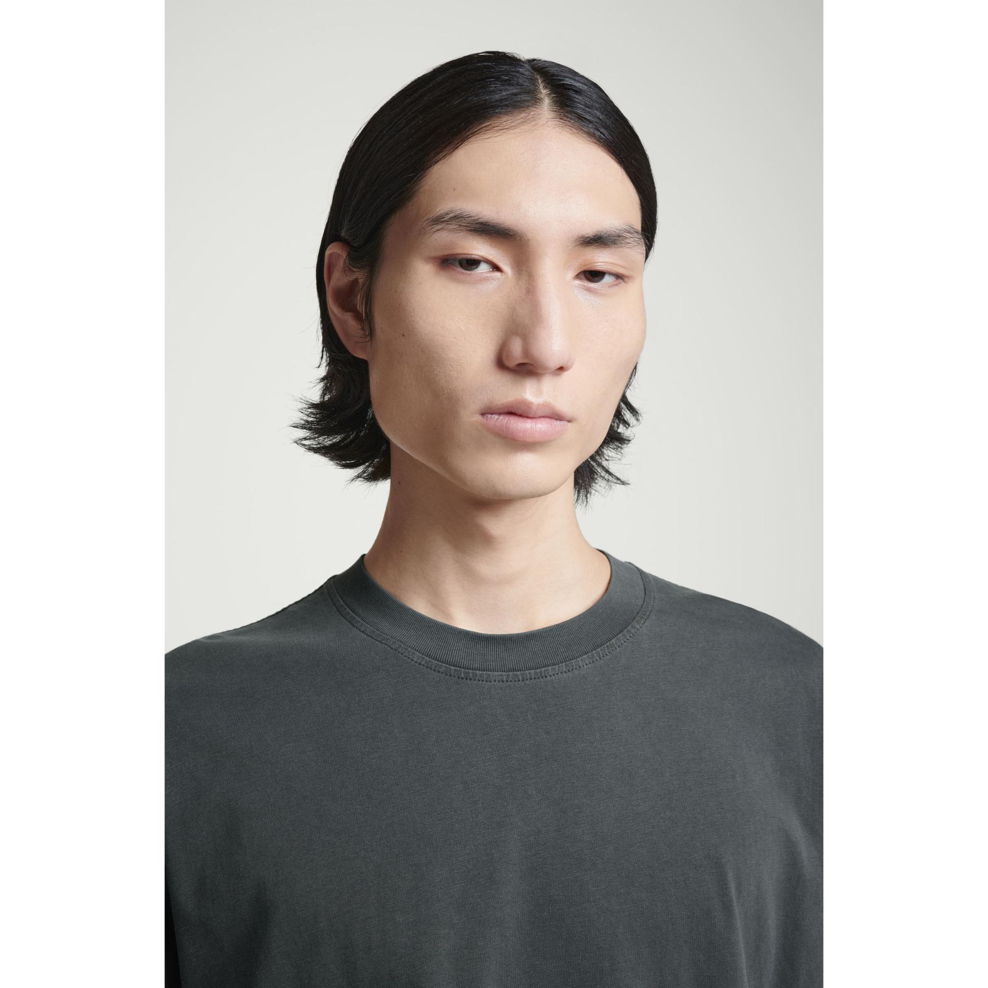 Men Oversized Cotton T-Shirt - Black