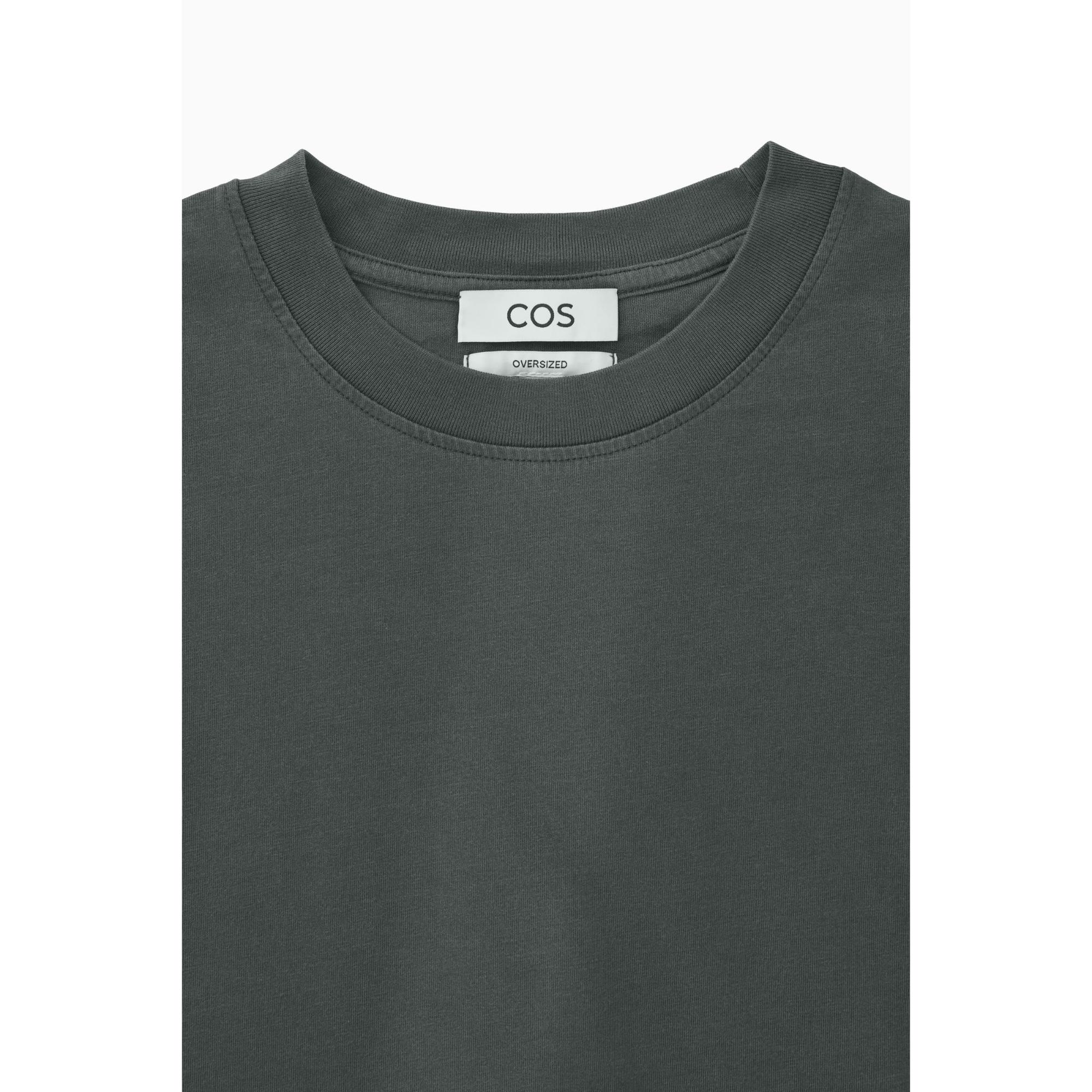 Men Oversized Cotton T-Shirt - Black