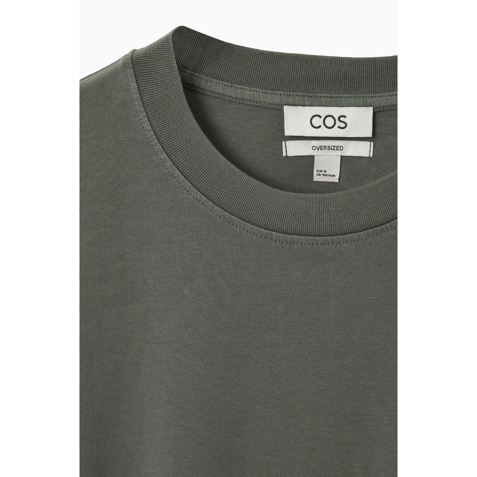 Men Oversized Cotton T-Shirt - Green