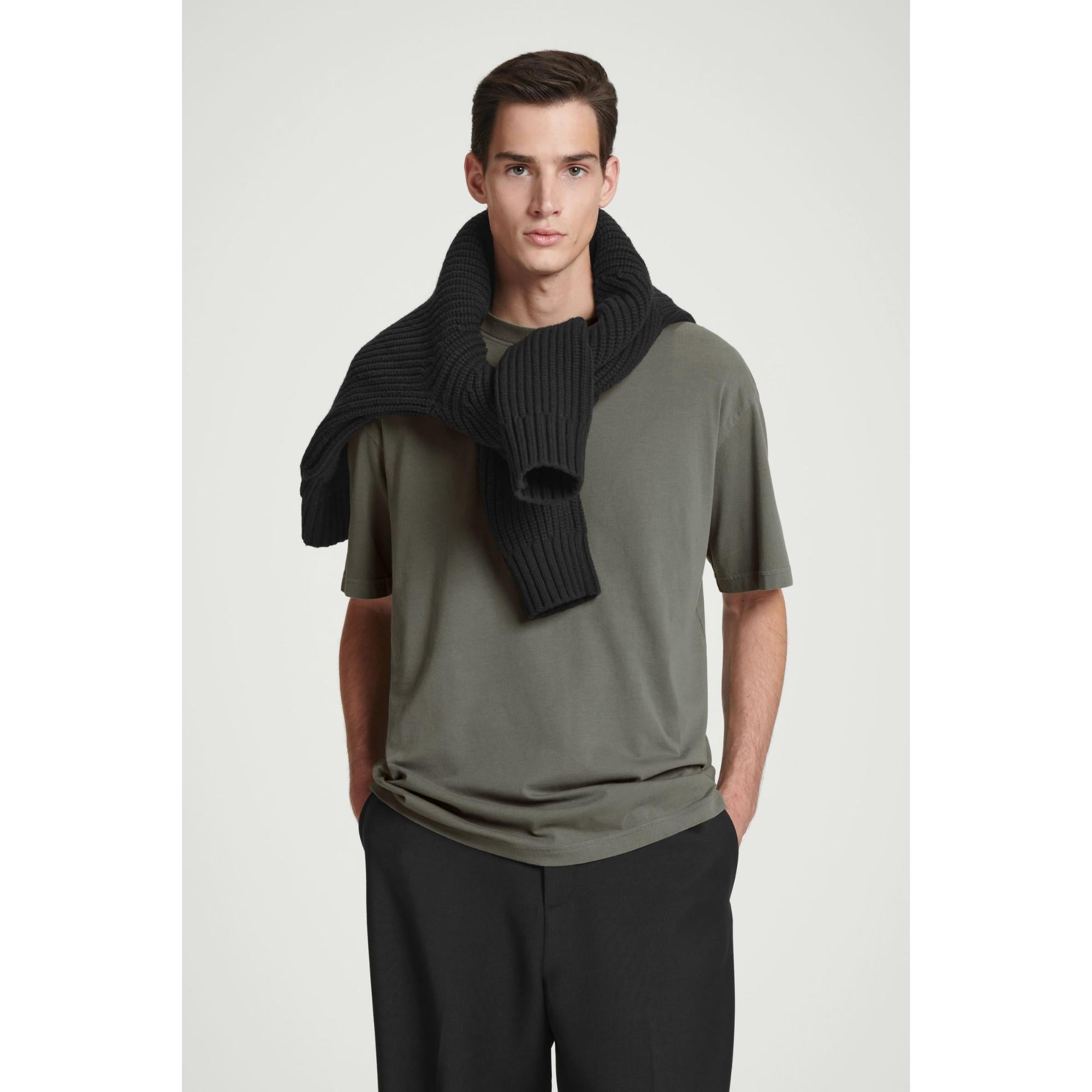 Men Oversized Cotton T-Shirt - Green