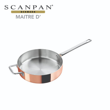 Scanpan Maitre D' Copper Induction Saute Pan - 24cm