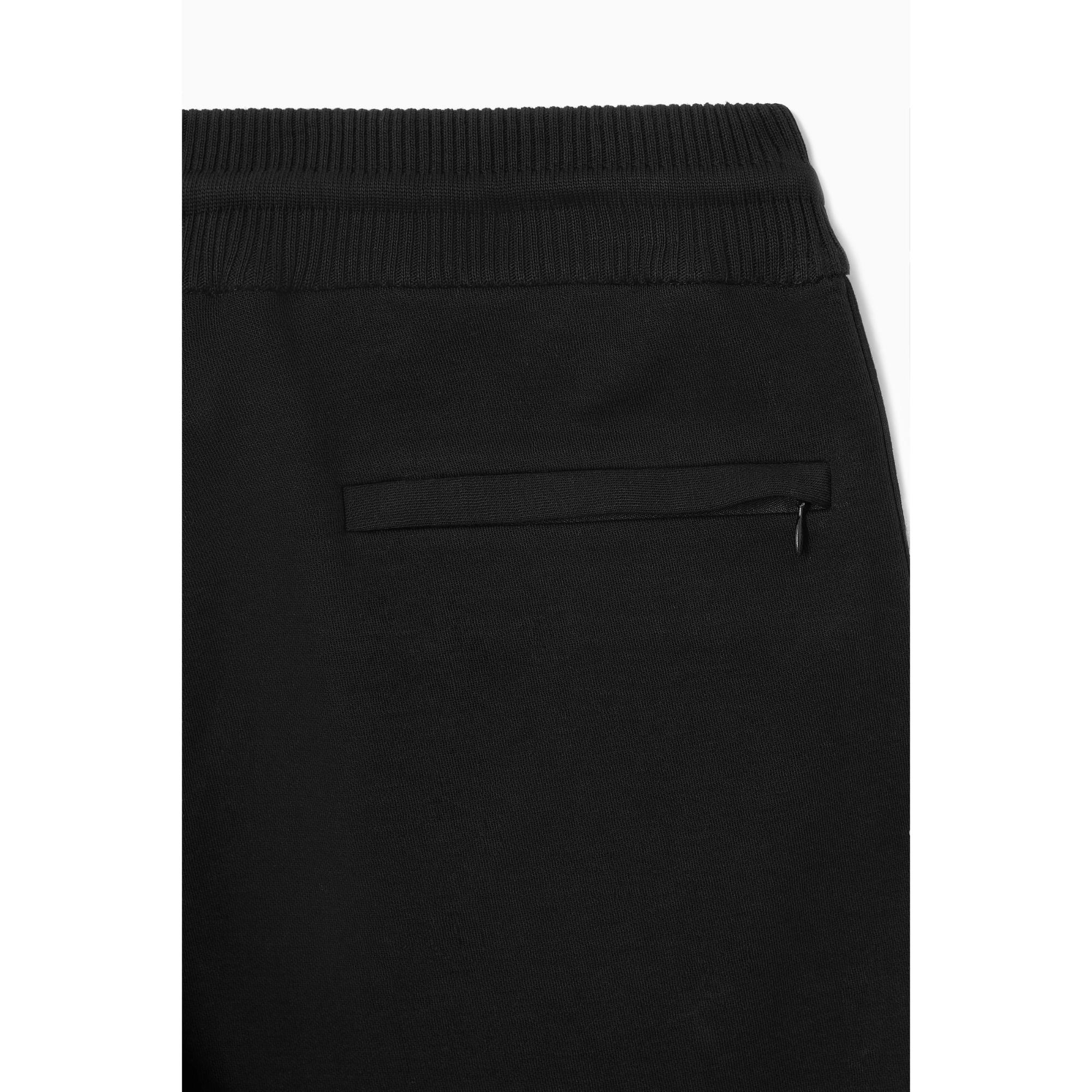 Men Jersey Drawstring Shorts - Black