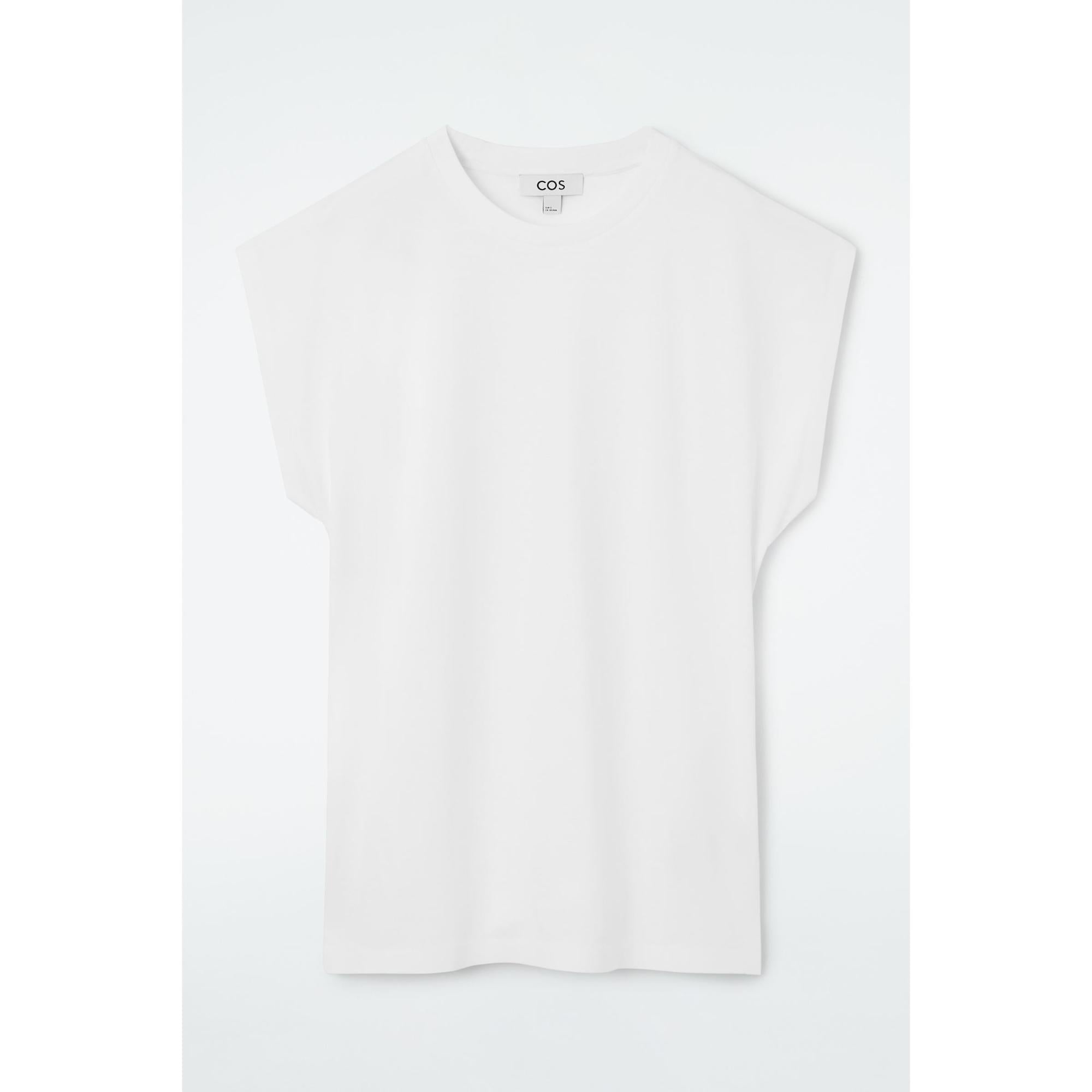 Women Waisted Cap-Sleeve T-Shirt - White