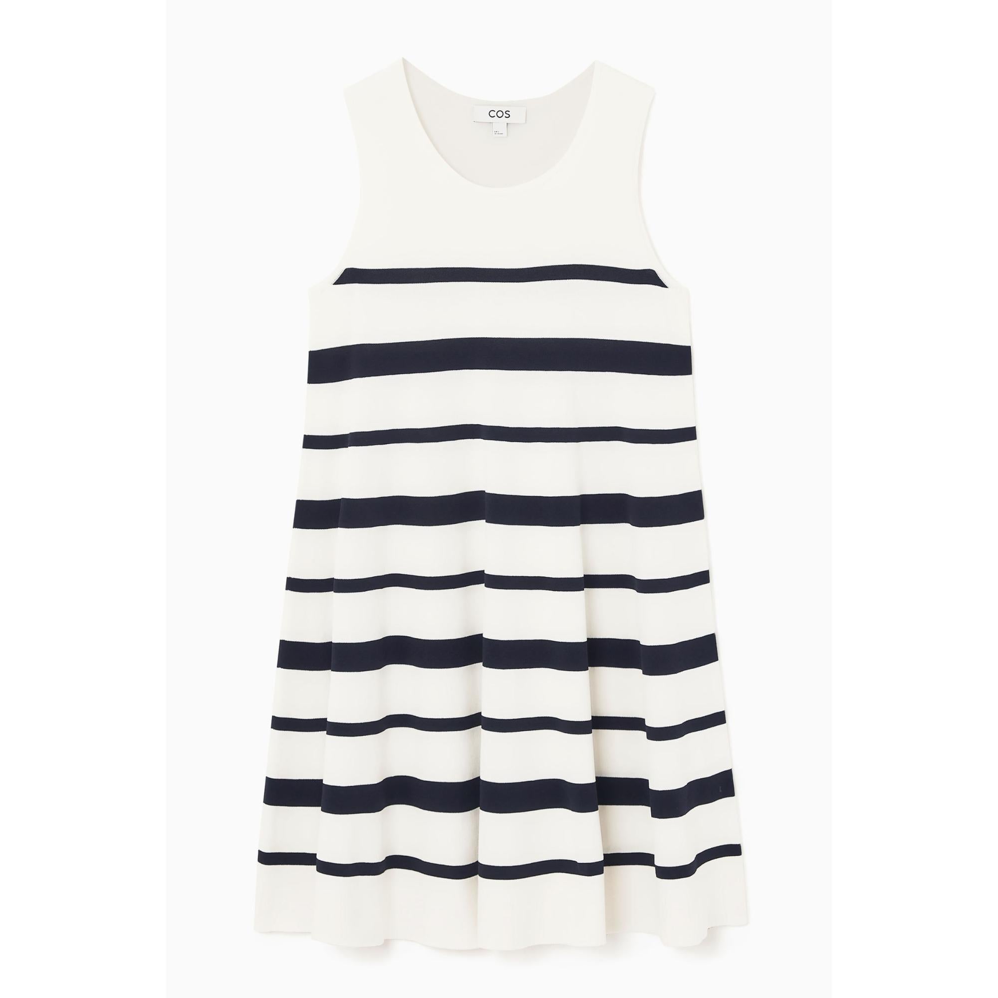 Women Knitted Mini Dress - White