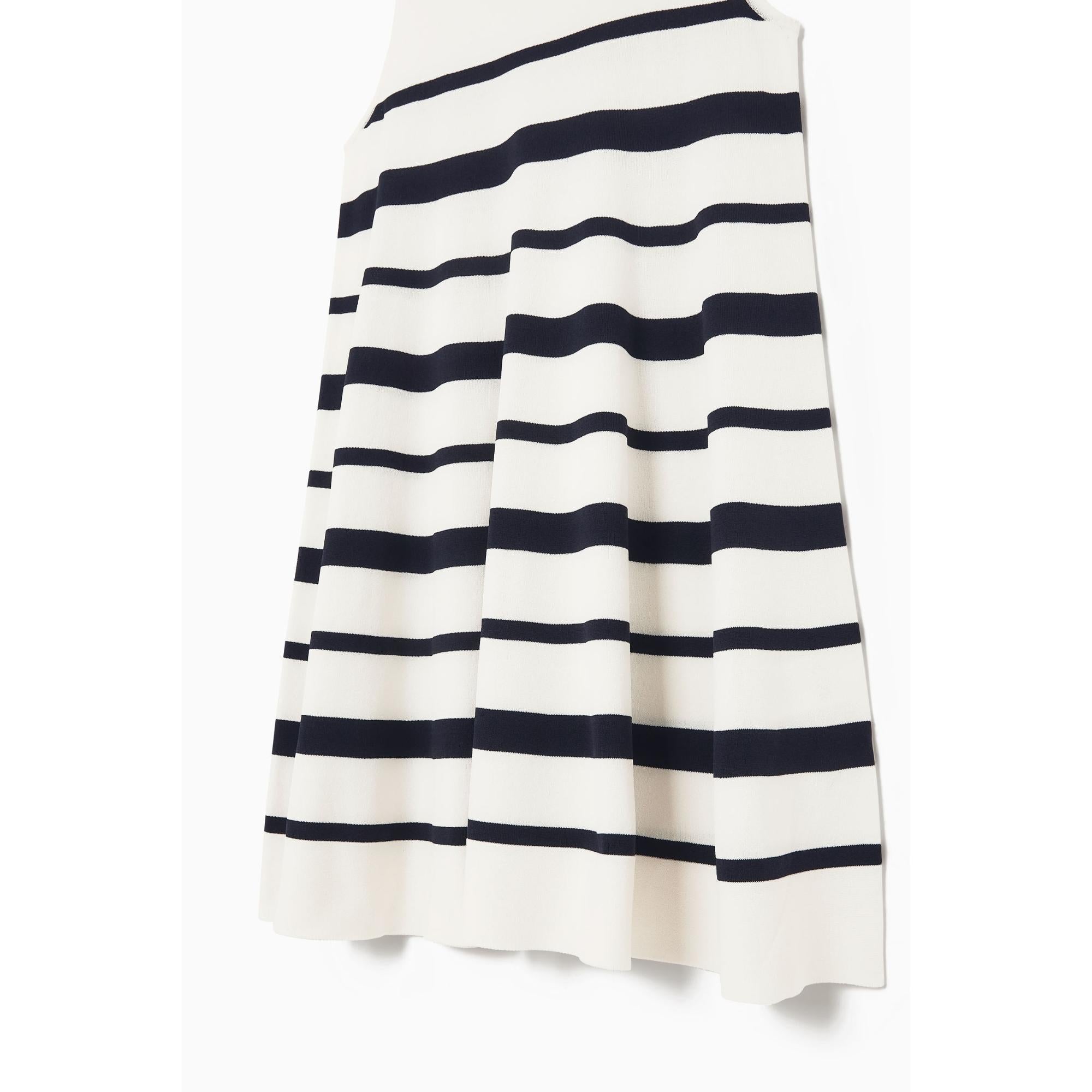 Women Knitted Mini Dress - White