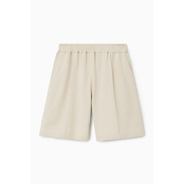 Women Mid-Weight Jersey Shorts - Beige