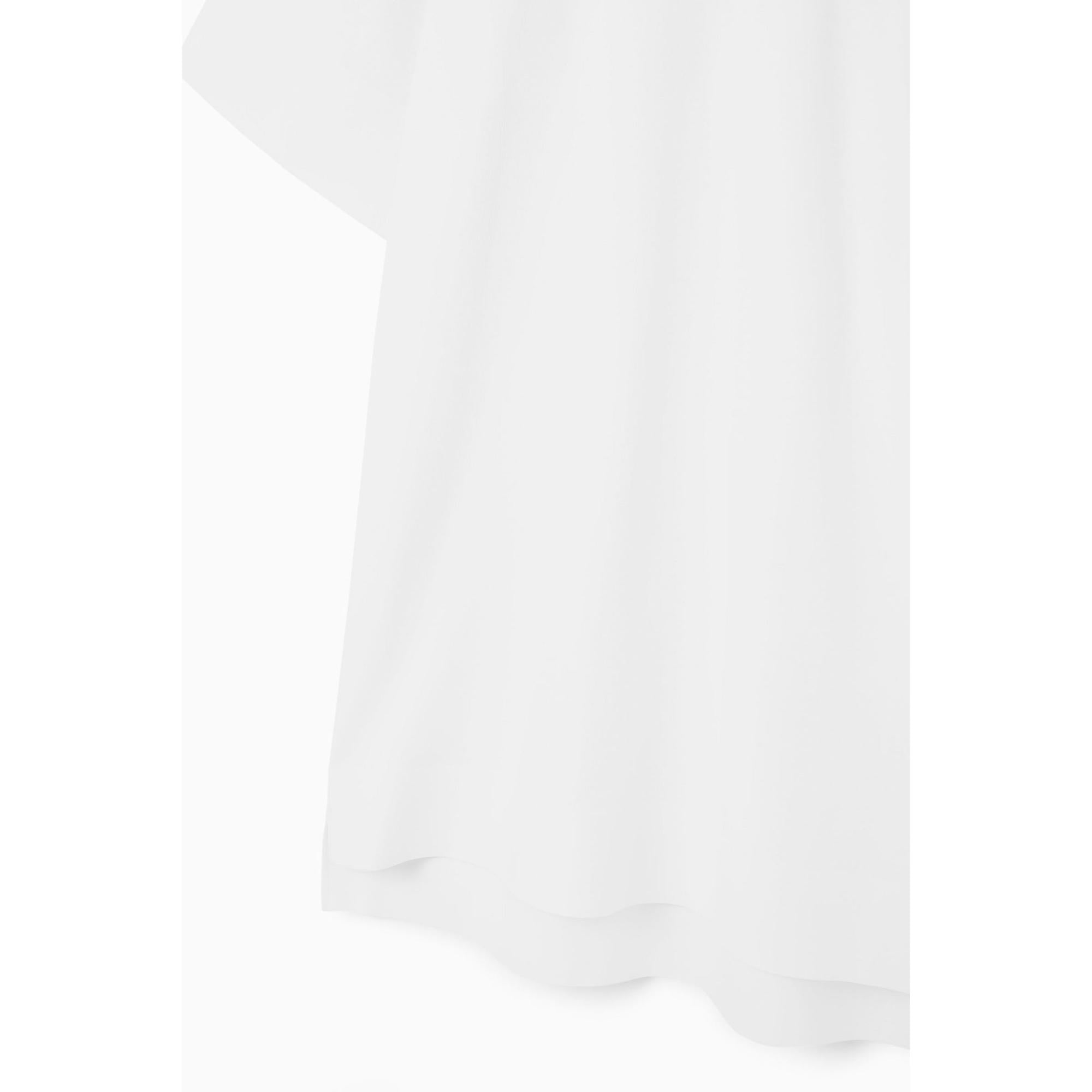 Women Longline Crew-Neck T-Shirt - White