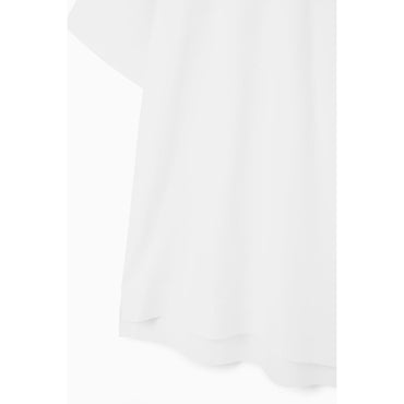 Women Longline Crew-Neck T-Shirt - White