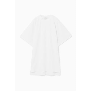 Women Longline Crew-Neck T-Shirt - White