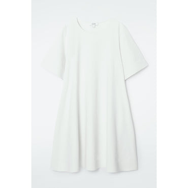 Women Flared Mini T-Shirt Dress - Grey