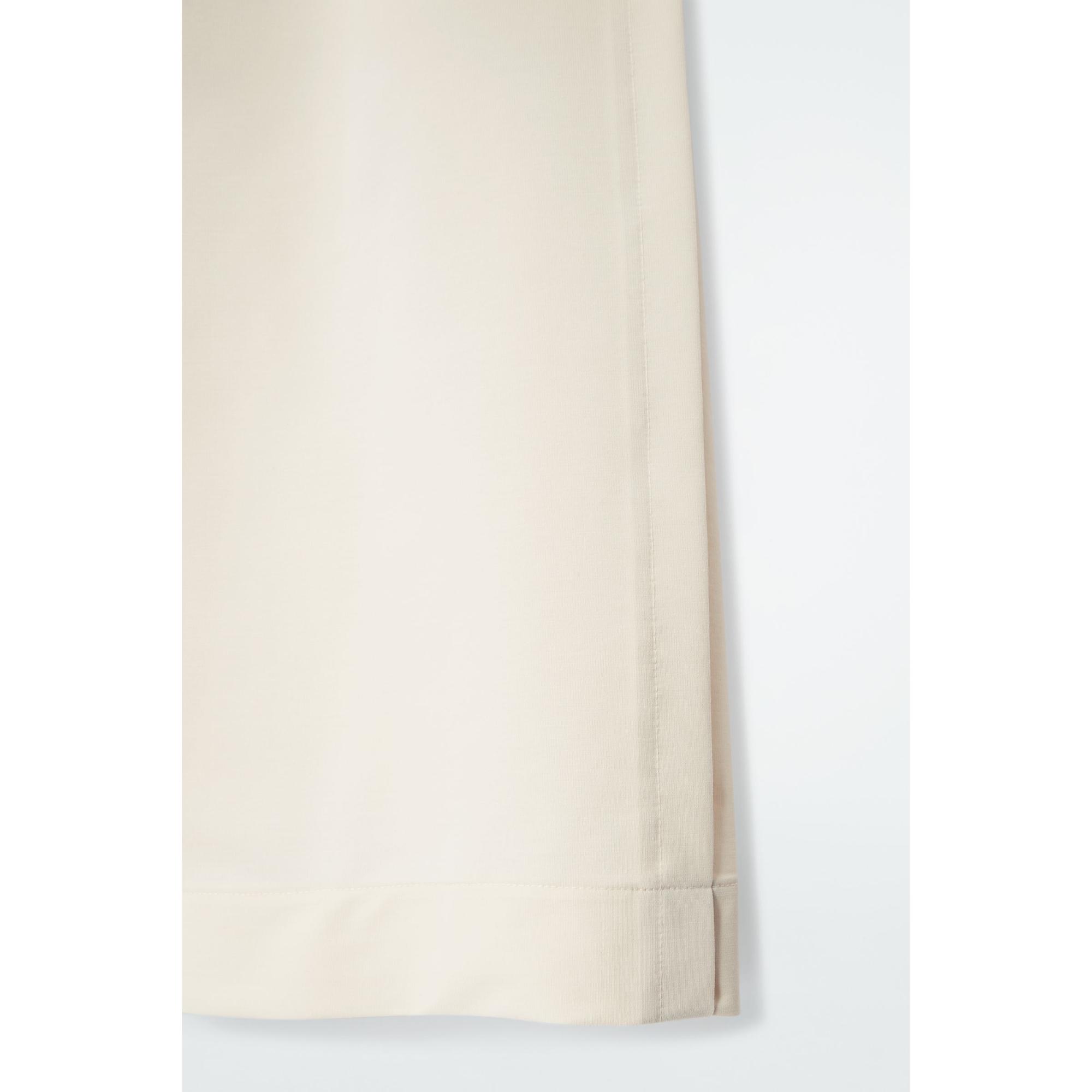 Women Elasticated Cotton Culottes - White