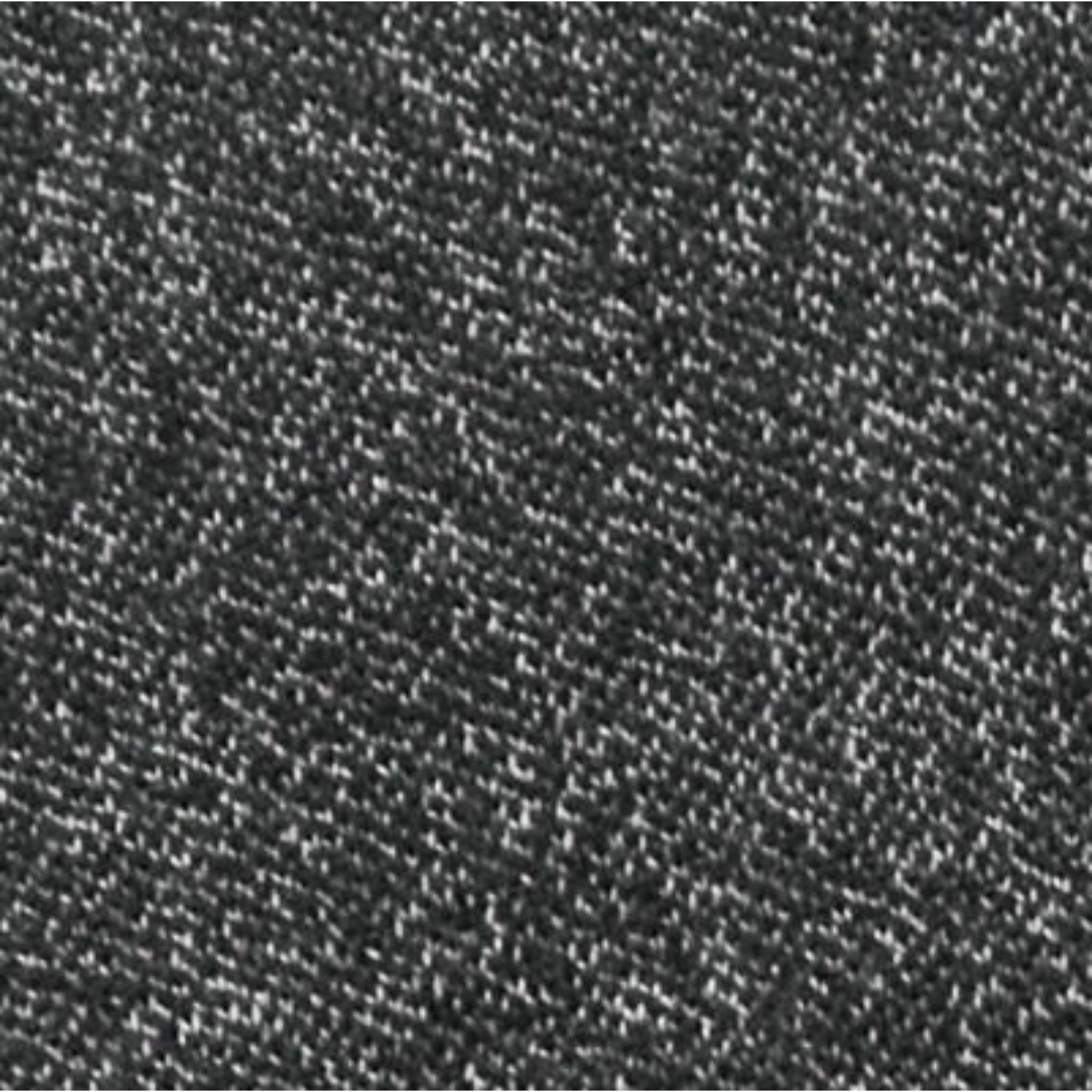 Men Herringbone Wool Polo Shirt - Black