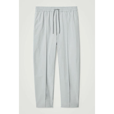Men Pintucked Tapered Track Pants - Blue