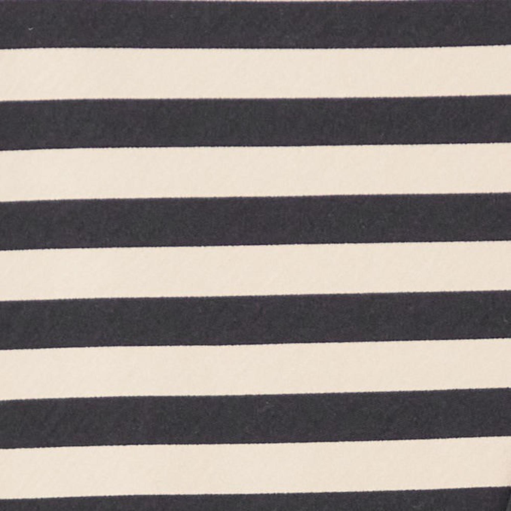 Women Striped Jersey Midi Dress - Black