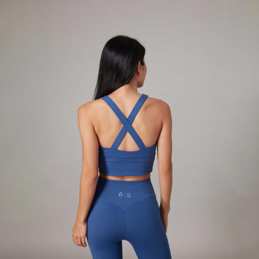 Titika x CoffeeSweat Zero Touch Cross Back Bustier Came - Blue