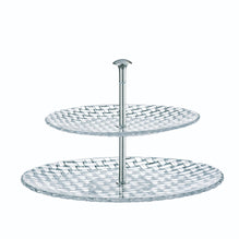 Nachtmann Large 2 Tier Lead Free Crystal Tray - 32/23cm