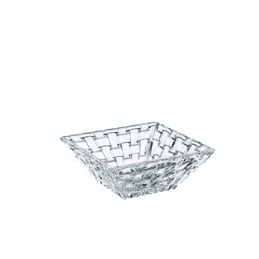 Nachtmann 2pc Lead Free Crystal Square Bowl Set - 12cm