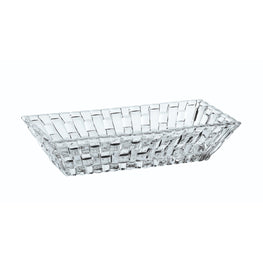 Nachtmann 2pc Lead Free Crystal Rectangle Bowl Set - 17cm