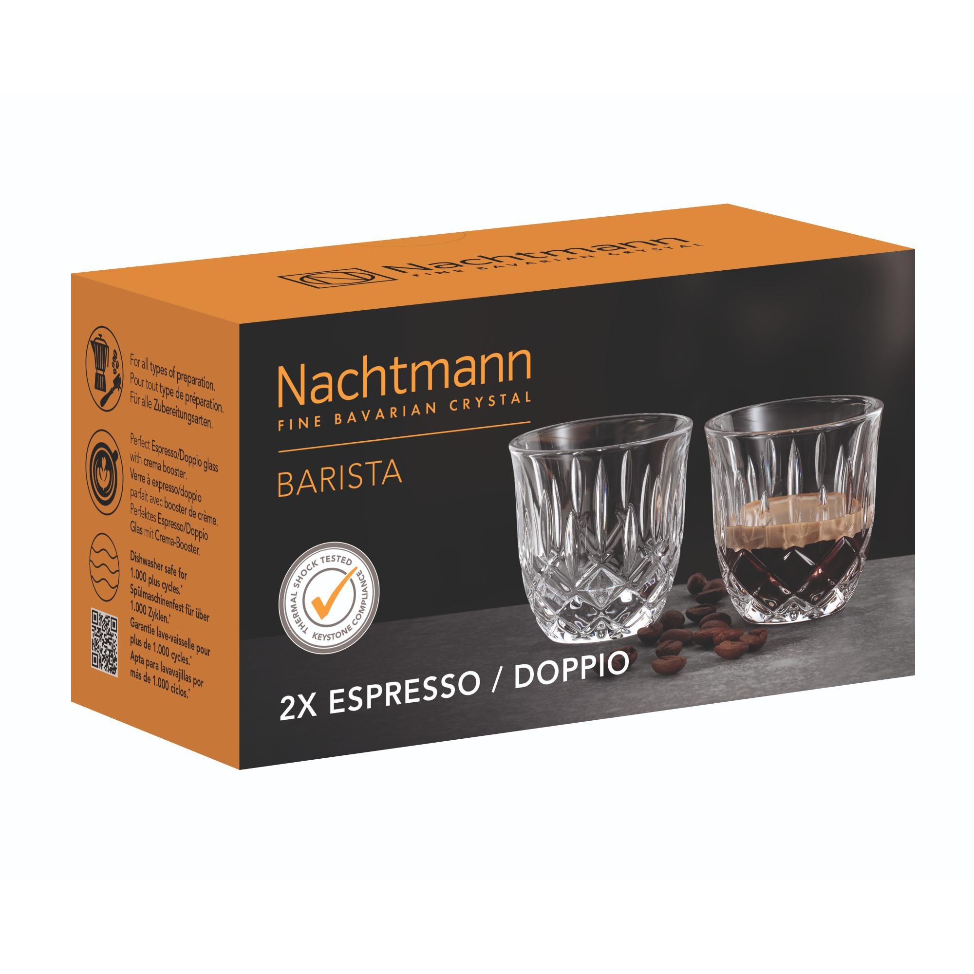 Nachtmann 2pc Lead Free Crystal Espresso Cup - 90ml