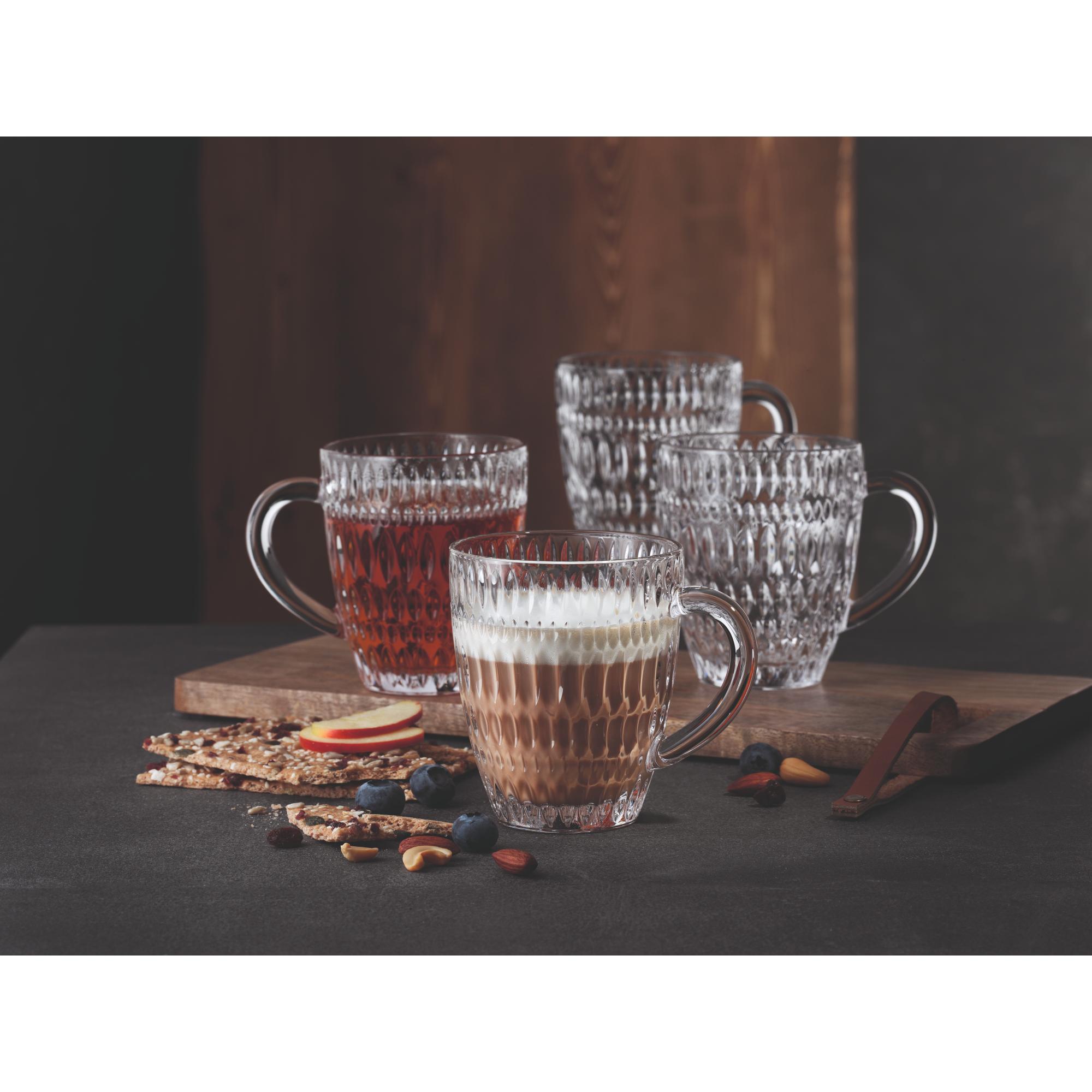 Nachtmann 4pc Lead Free Crystal Hot Beverage Mug - 392ml