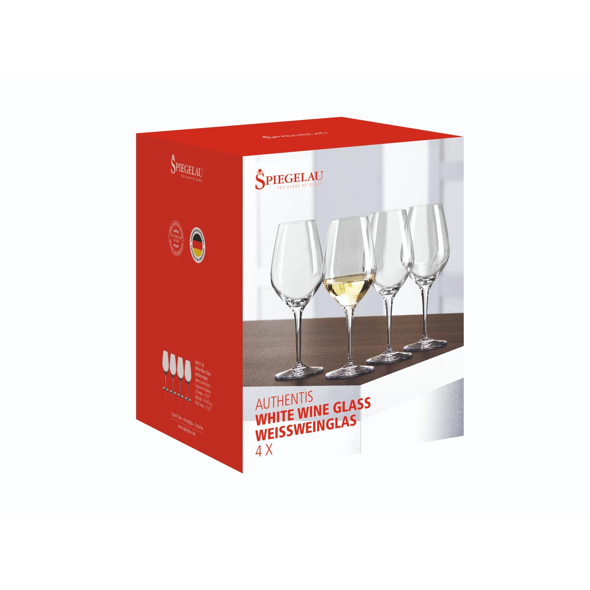 Spiegelau 4pc White Wine Glass Set - 420ml