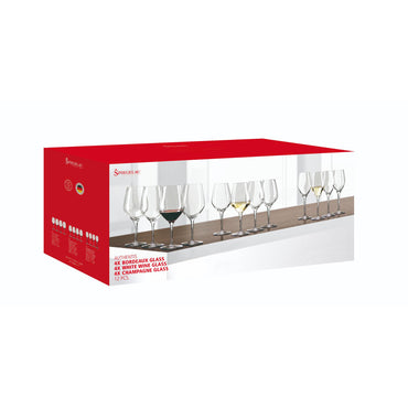 Spiegelau 12pc Stemware Set - Clear